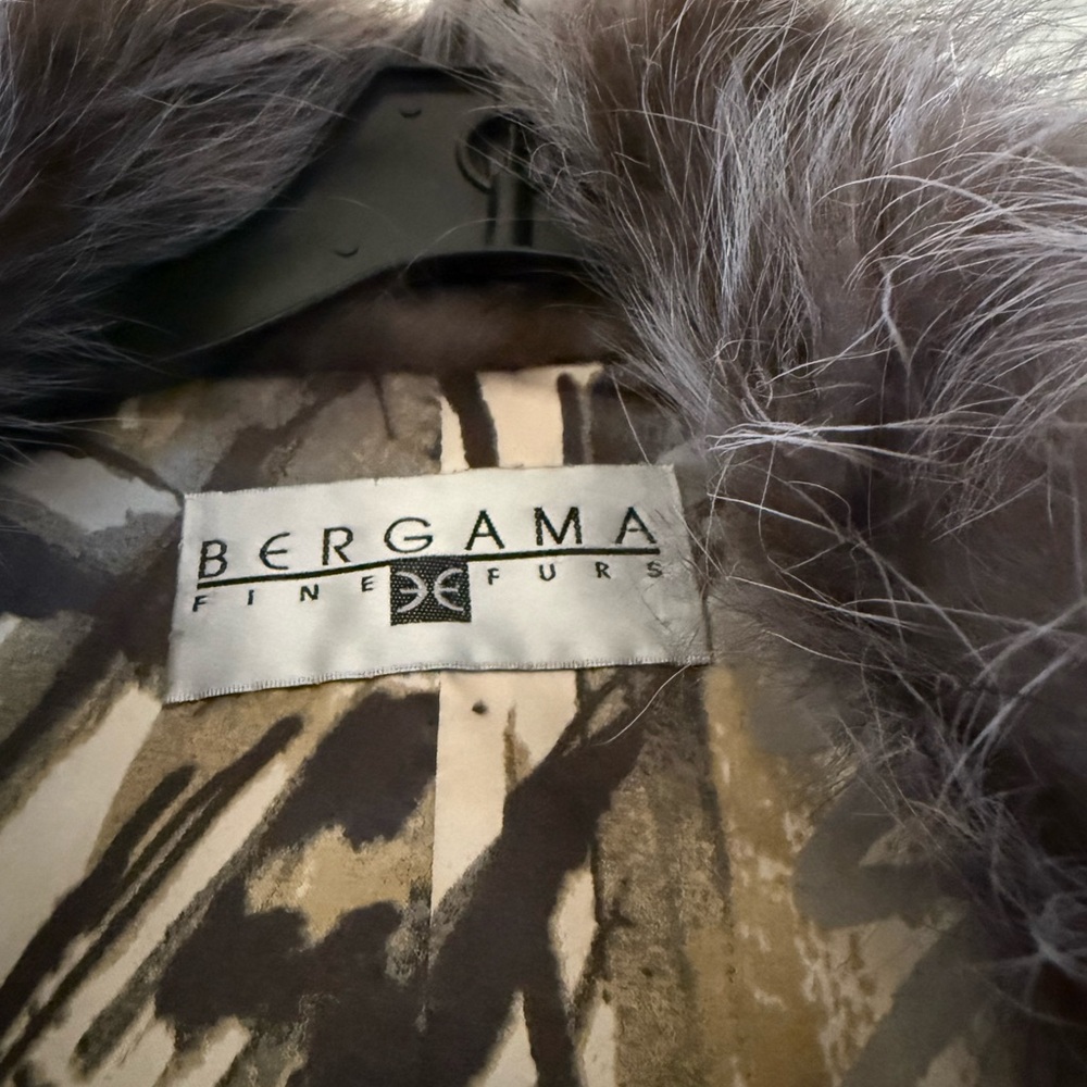 Vintage Bergama Fine Fur- Women's Stylish Brown Puffer Coat